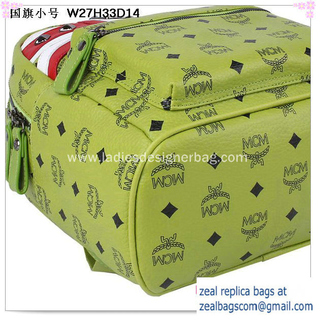 High Quality Replica MCM Small Flag of UK Backpack MC5173S Green